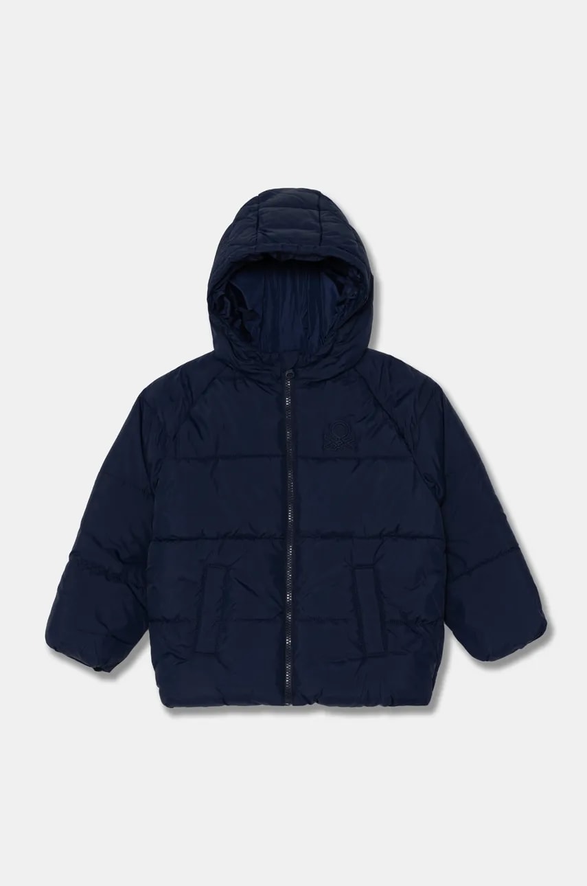 United Colors of Benetton geaca copii culoarea albastru marin, 2WU0GN02W