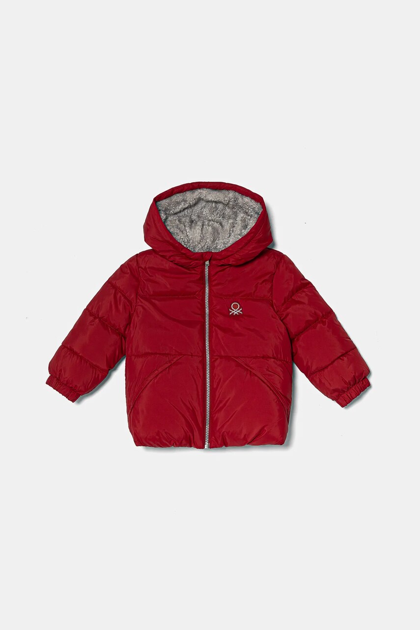 United Colors of Benetton geaca copii culoarea rosu, 2WU0GN035