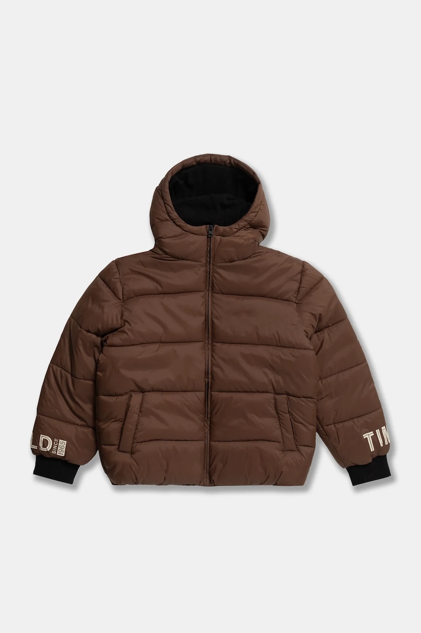 United Colors of Benetton geaca copii culoarea maro, 2MZKCN05K