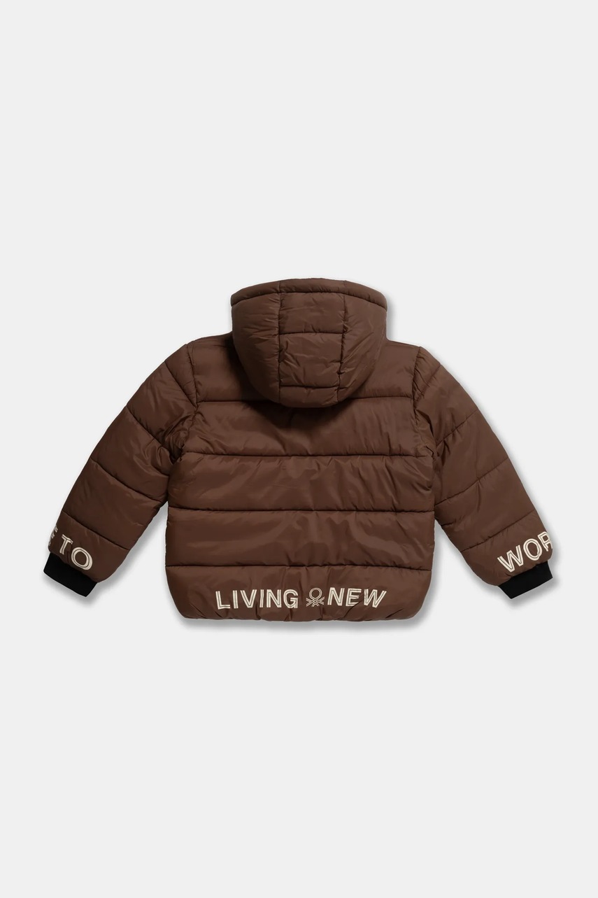 Дитяча куртка United Colors of Benetton колір коричневий 2MZKCN05K