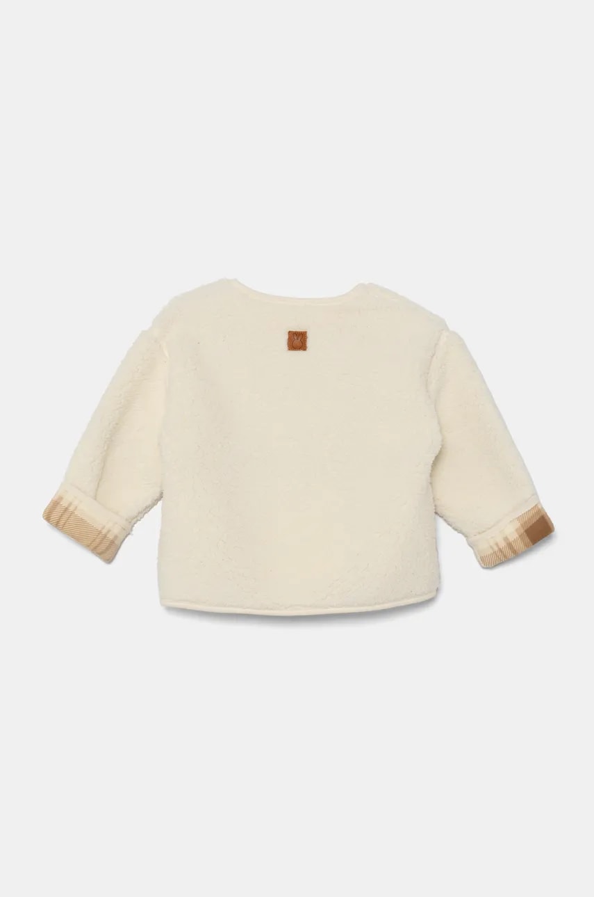Кофта для младенцев United Colors of Benetton цвет бежевый однотонная 3EKNA501G Кофта для младенцев United Colors of Benetton цвет бежевый однотонная 3EKNA501G