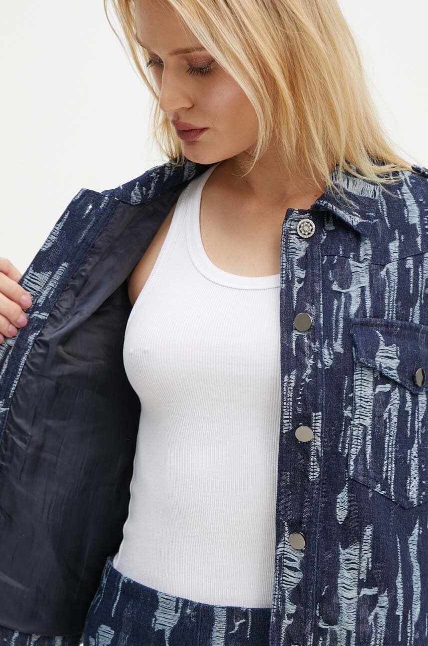 Μπουφάν Bruuns Bazaar IxoraBBGingea jacket χρώμα: ναυτικό μπλε, BBW4119 φωτογραφία
