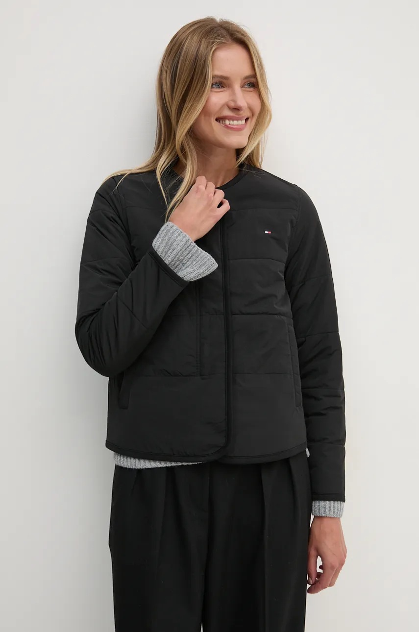 

Яке Tommy Hilfiger в черно преходен модел WW0WW42347, Черен