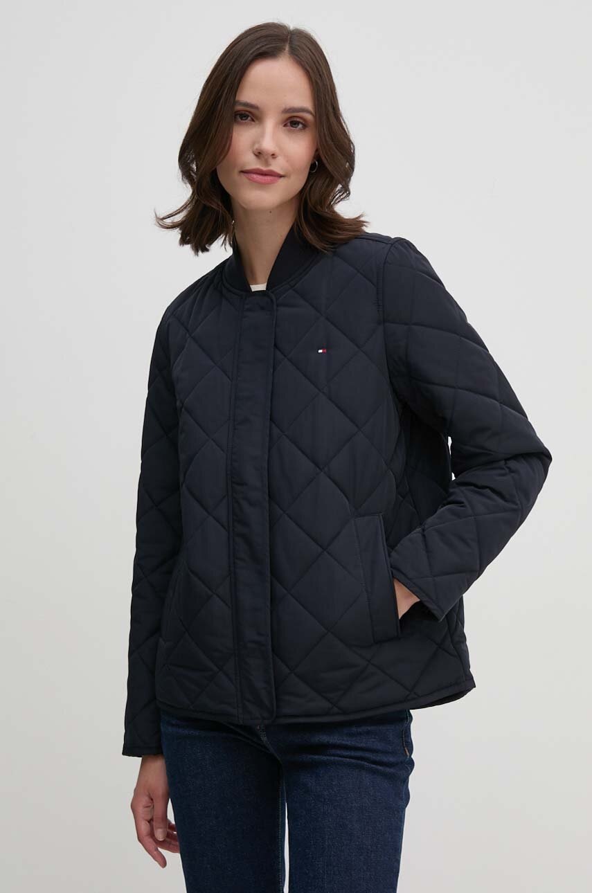 

Яке Tommy Hilfiger в тъмносиньо преходен модел WW0WW42376, Тъмносин