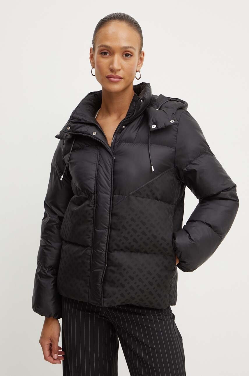 BOSS geaca femei, culoarea negru, de iarna, 50518483