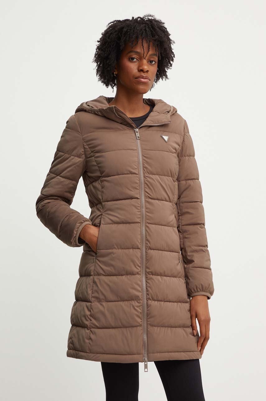 

Яке Guess NEW ALETA в кафяво зимен модел V4YL05 WF3X0, Кафяв