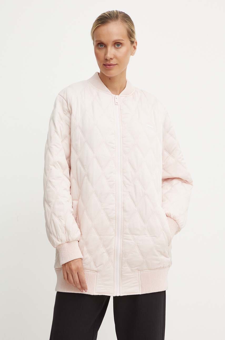 Levně Bomber bunda Guess RGINE růžová barva, přechodná, V4YL01 WGB70
