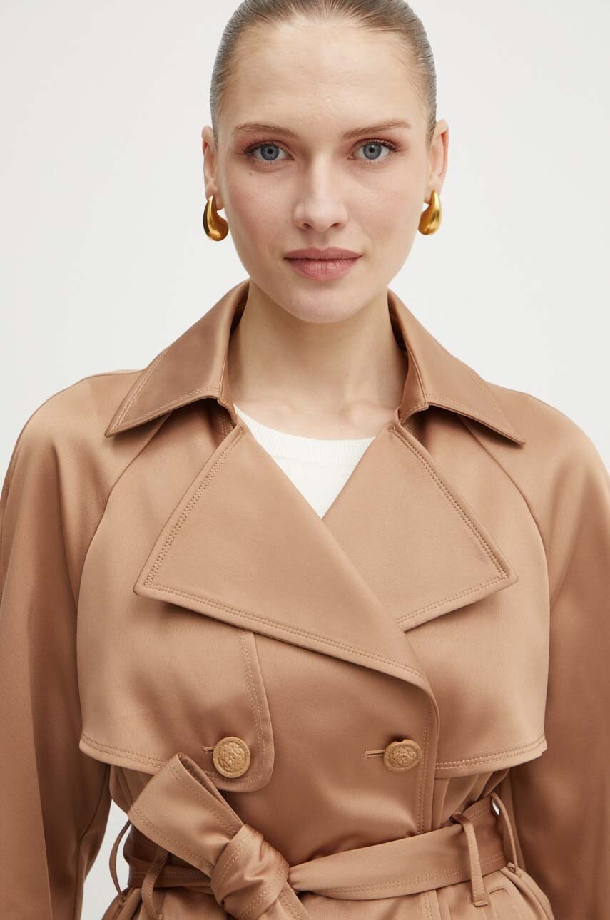 Куртка Guess ANDREA жіноча колір коричневий перехідна W4YL17 WFJ02 