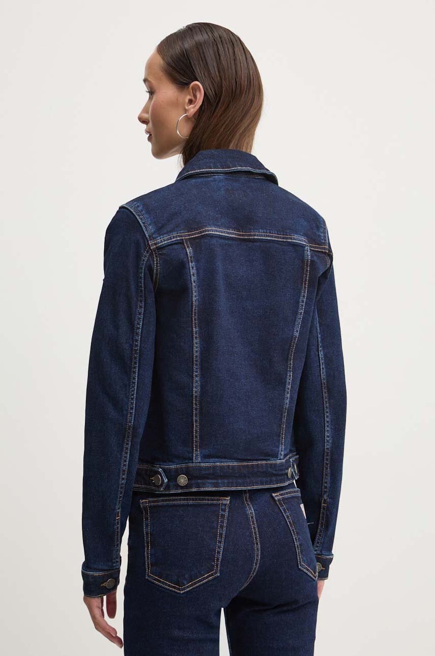 Τζιν μπουφάν Guess Jeans χρώμα: ναυτικό μπλε, W4YN55 D5CB1 φωτογραφία