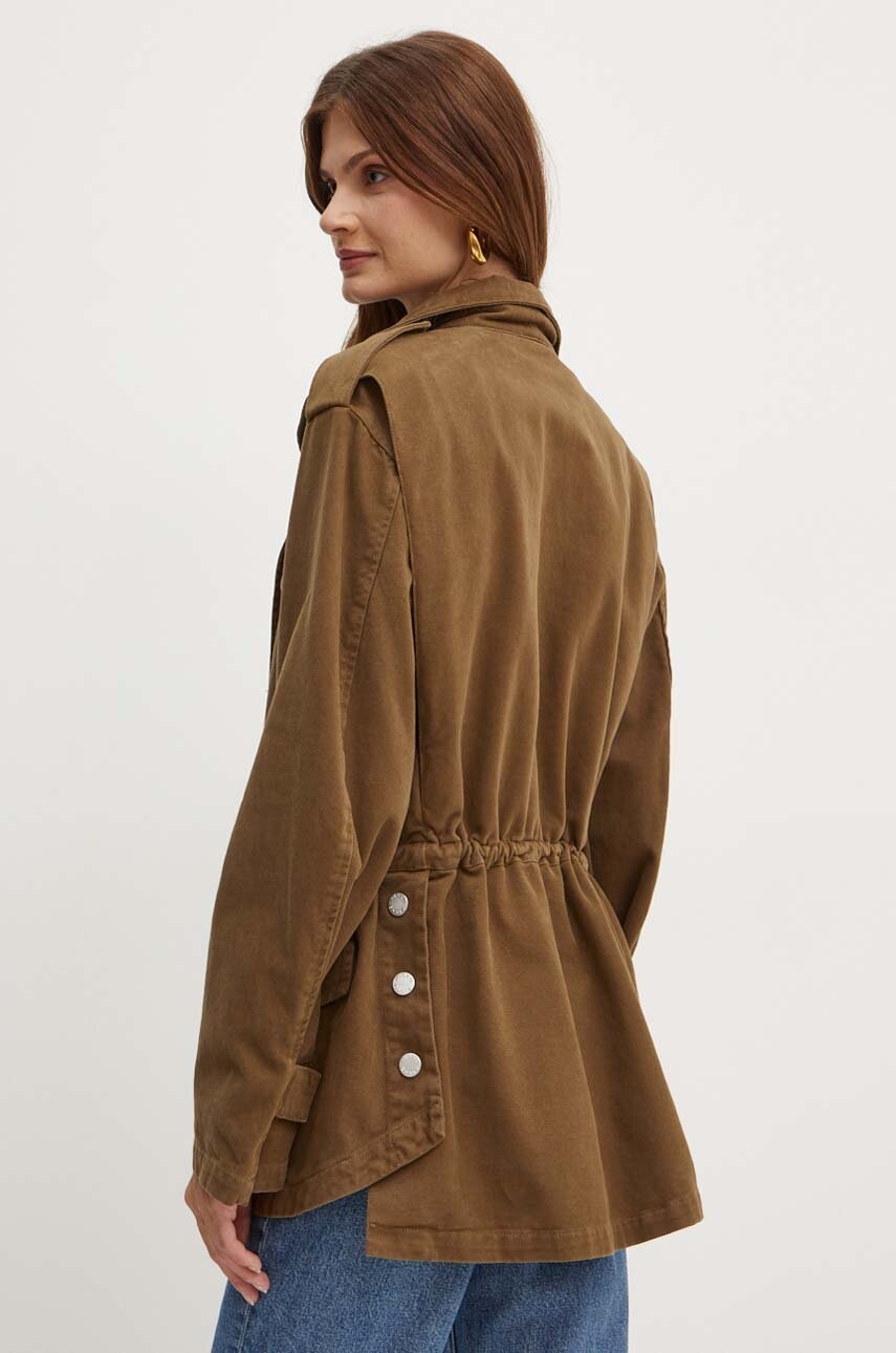 Джинсова куртка Pinko жіноча колір коричневий перехідна 103921 A22P 