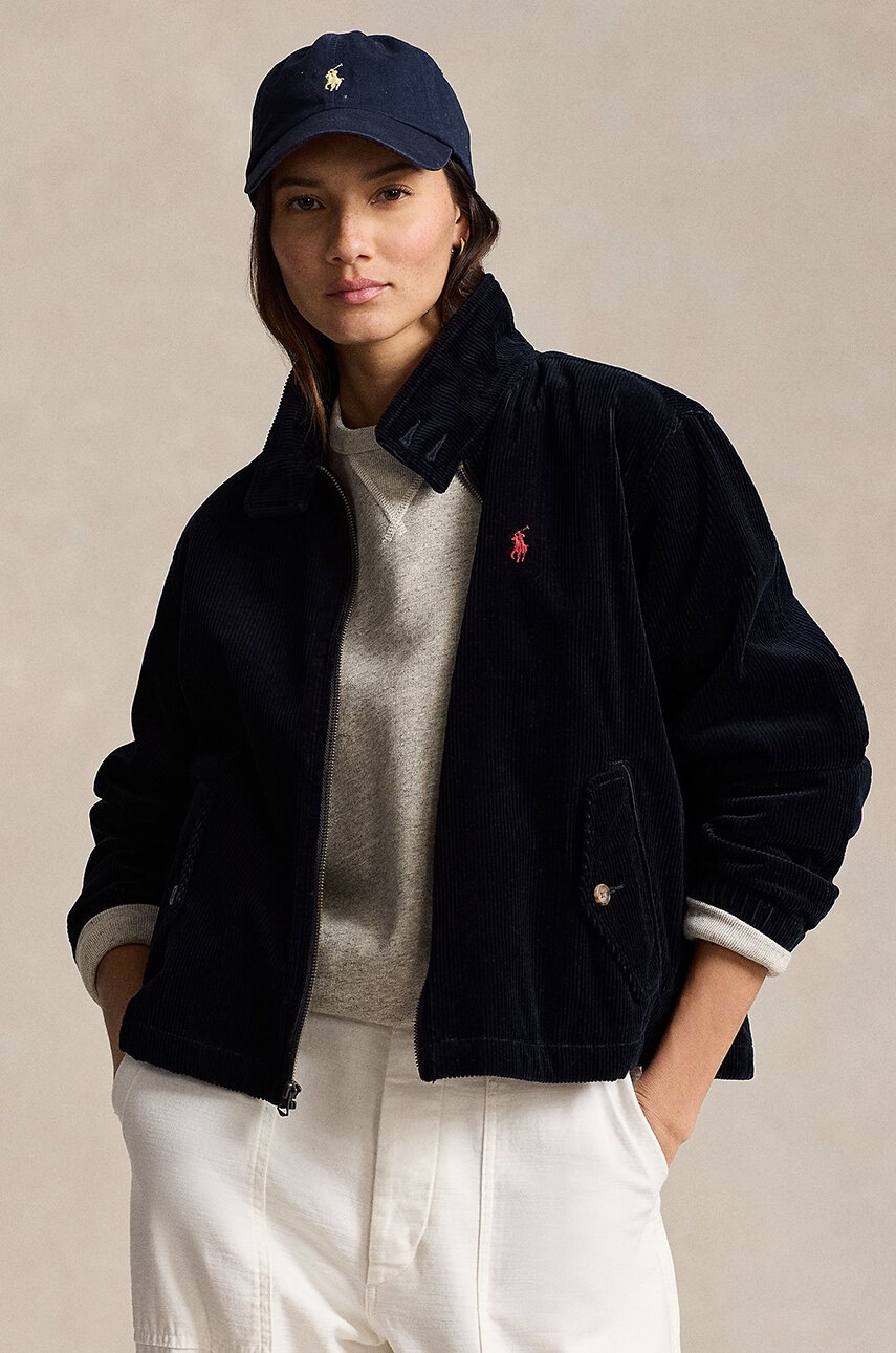 

Памучно яке Polo Ralph Lauren в тъмносиньо преходен модел 211941067, Тъмносин