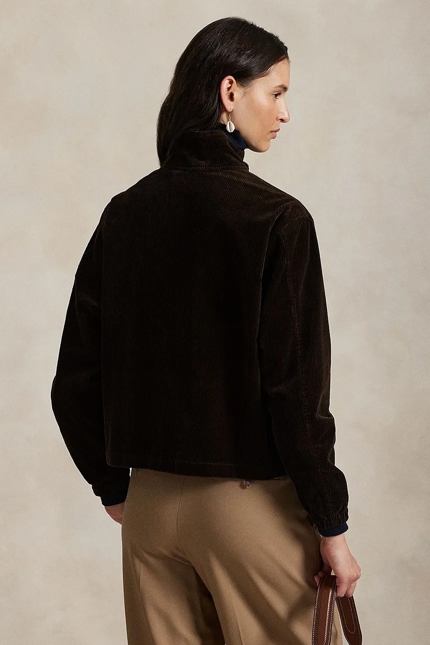 Хлопковая куртка Polo Ralph Lauren цвет синий демисезонная 211941067