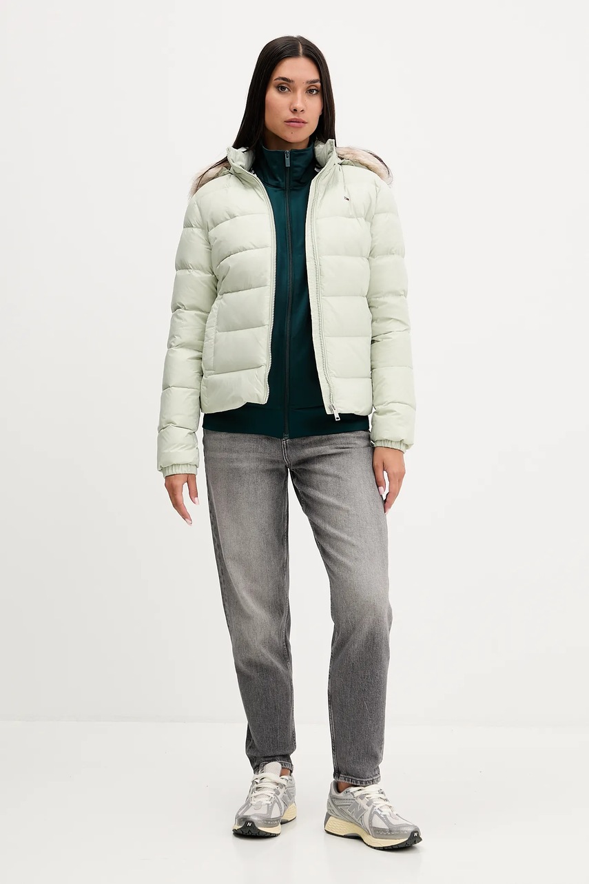 Пуховая куртка Tommy Jeans цвет бежевый  DW0DW18312