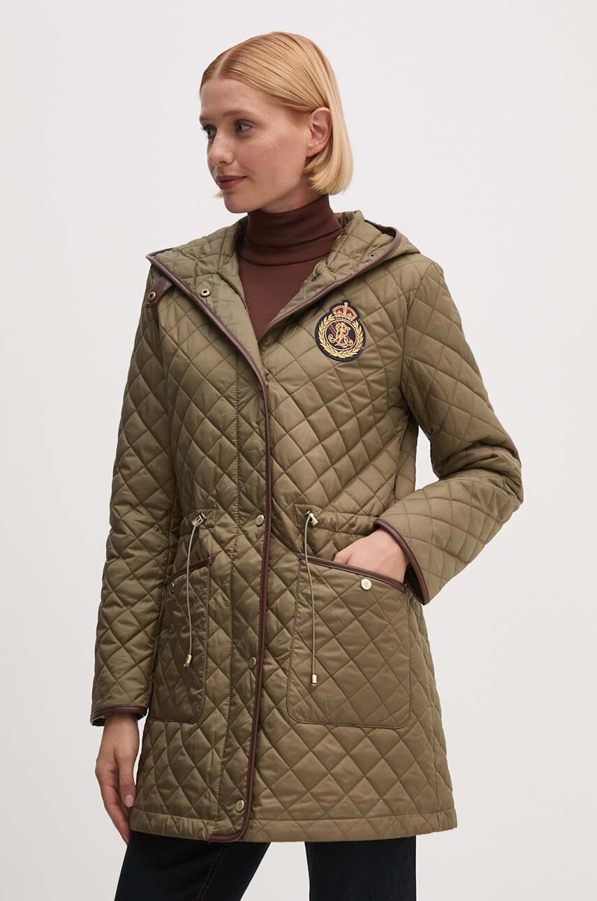 

Парка Lauren Ralph Lauren дамска в зелено преходен модел 297951264, Зелен