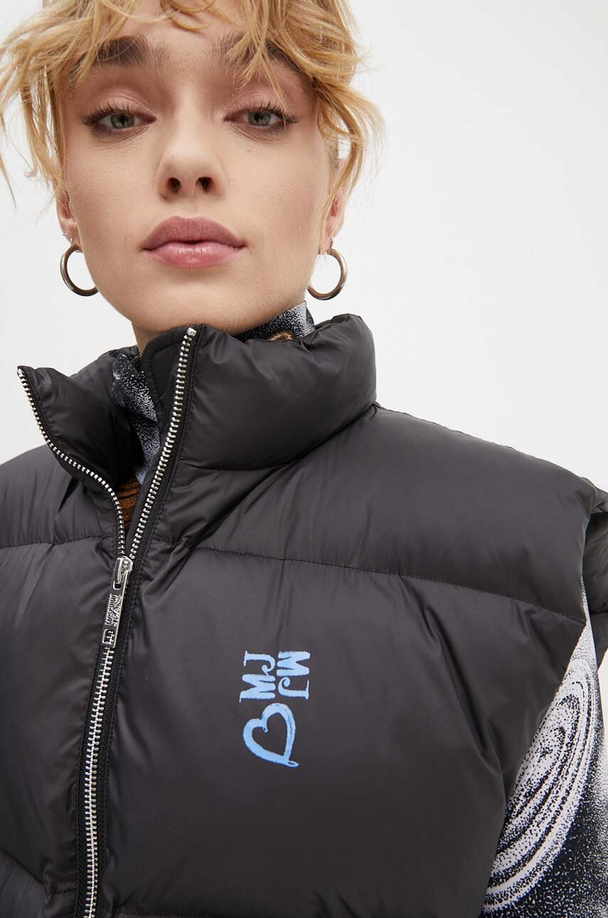 Безрукавка Moschino Jeans жіноча колір чорний зимова 0625.8218 