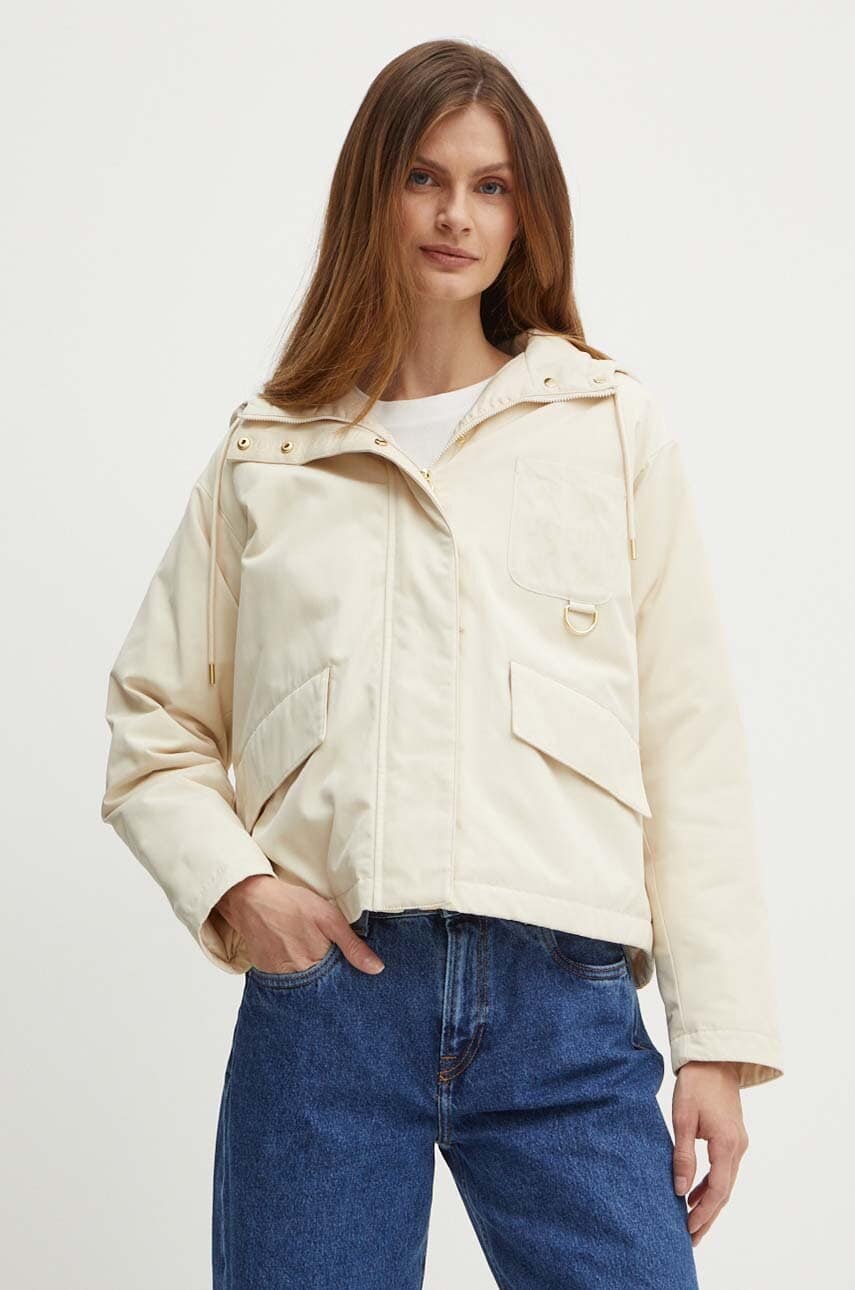 Joop! geaca femei, culoarea bej, de iarna, 30042990