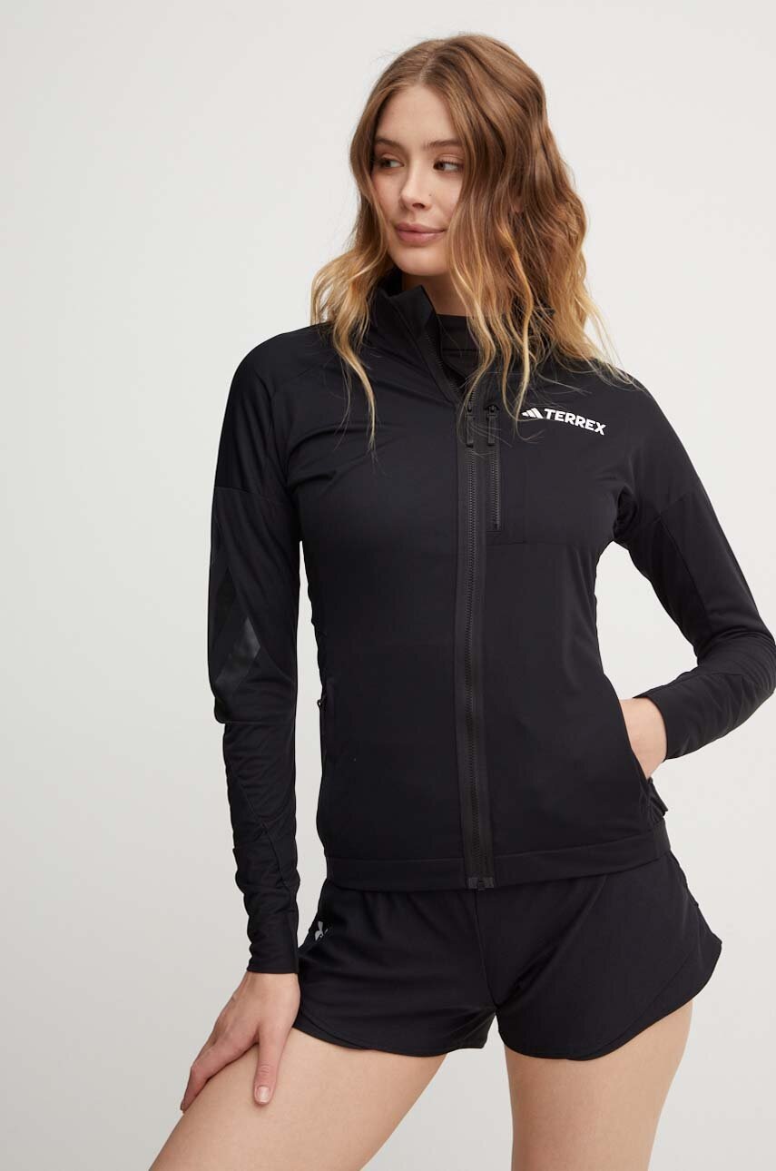 Μπουφάν adidas TERREX Xperior Cross Country χρώμα: μαύρο, HZ4411 φωτογραφία