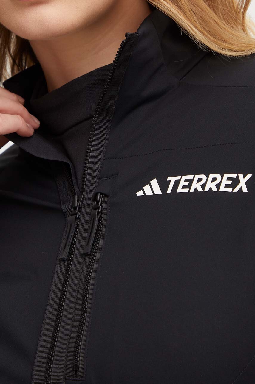 Μπουφάν adidas TERREX Xperior Cross Country χρώμα: μαύρο, HZ4411 φωτογραφία