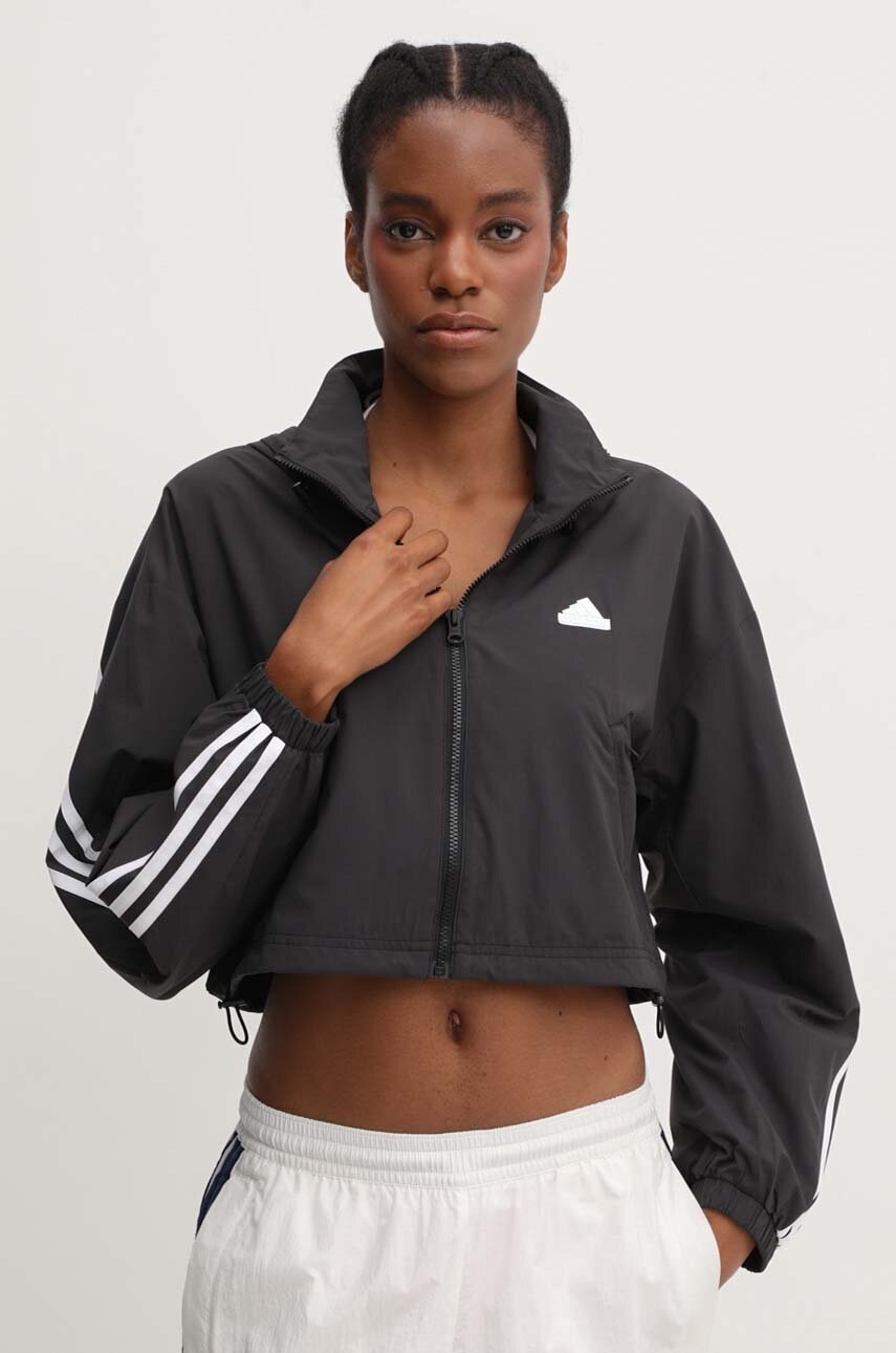 

Яке adidas Future Icons в черно преходен модел IS3660, Черен