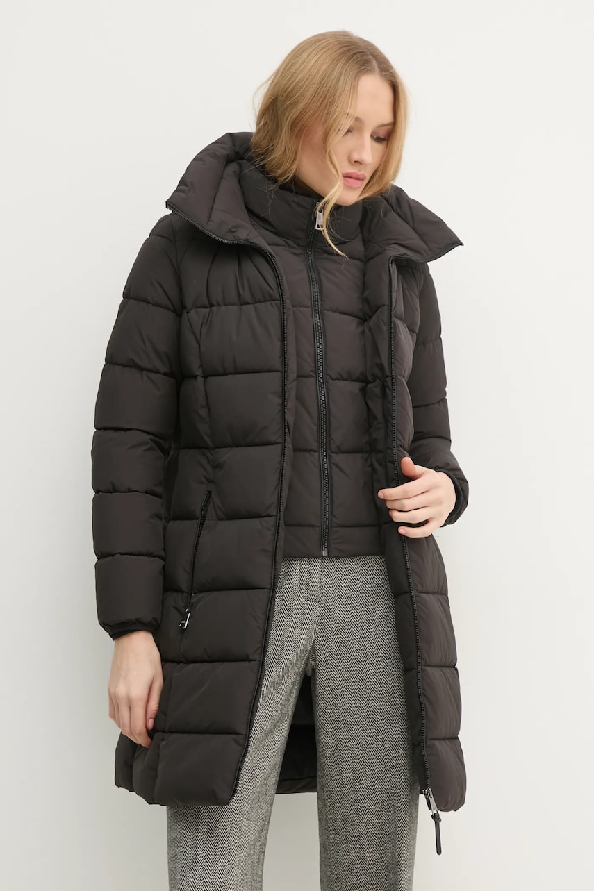 Dkny geaca femei, culoarea negru, de iarna, DLEMPU97