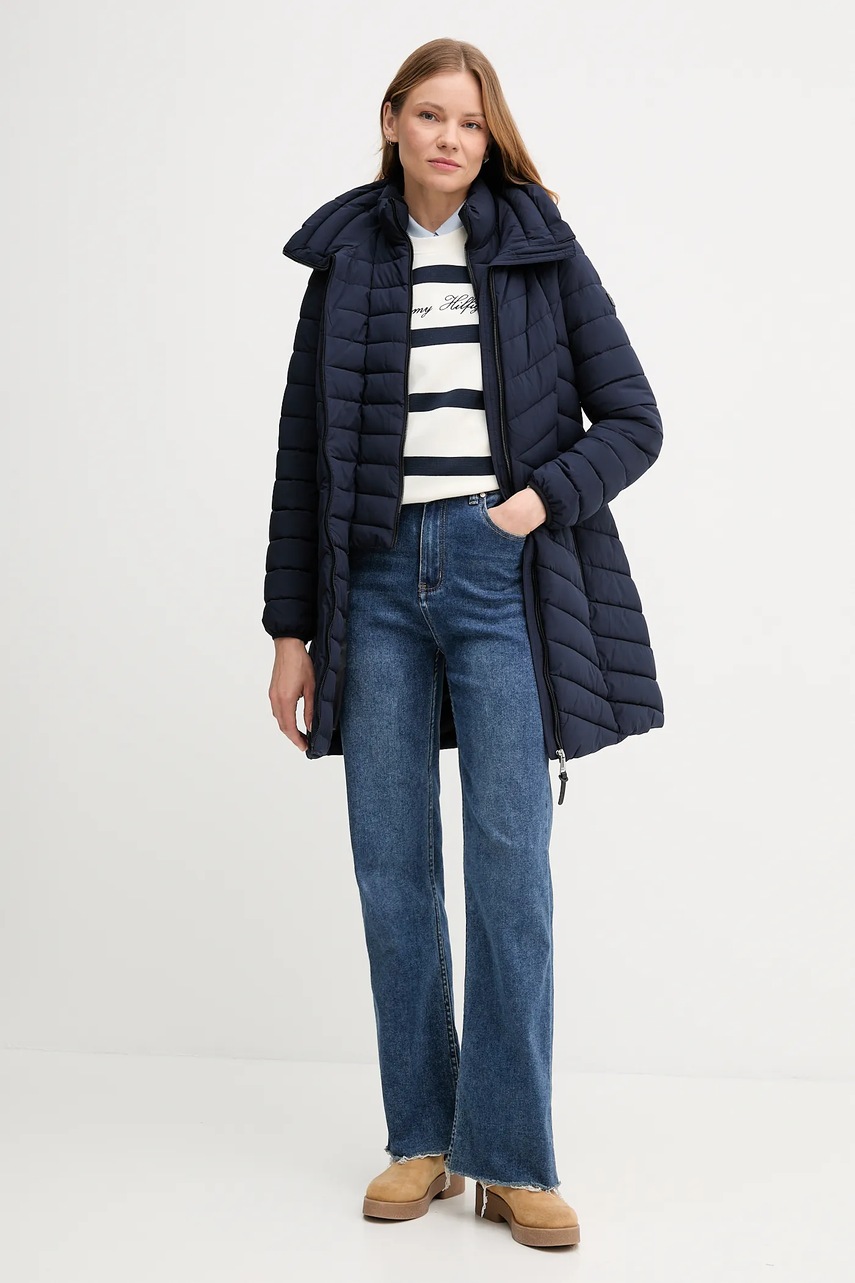 Куртка Dkny цвет коричневый демисезонная DLEMPN46