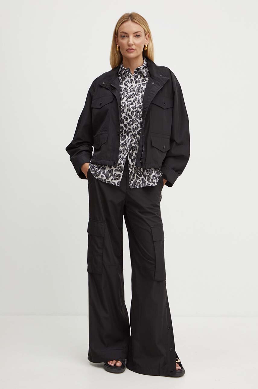 Μπουφάν MICHAEL Michael Kors χρώμα: μαύρο, MT420F97LD φωτογραφία