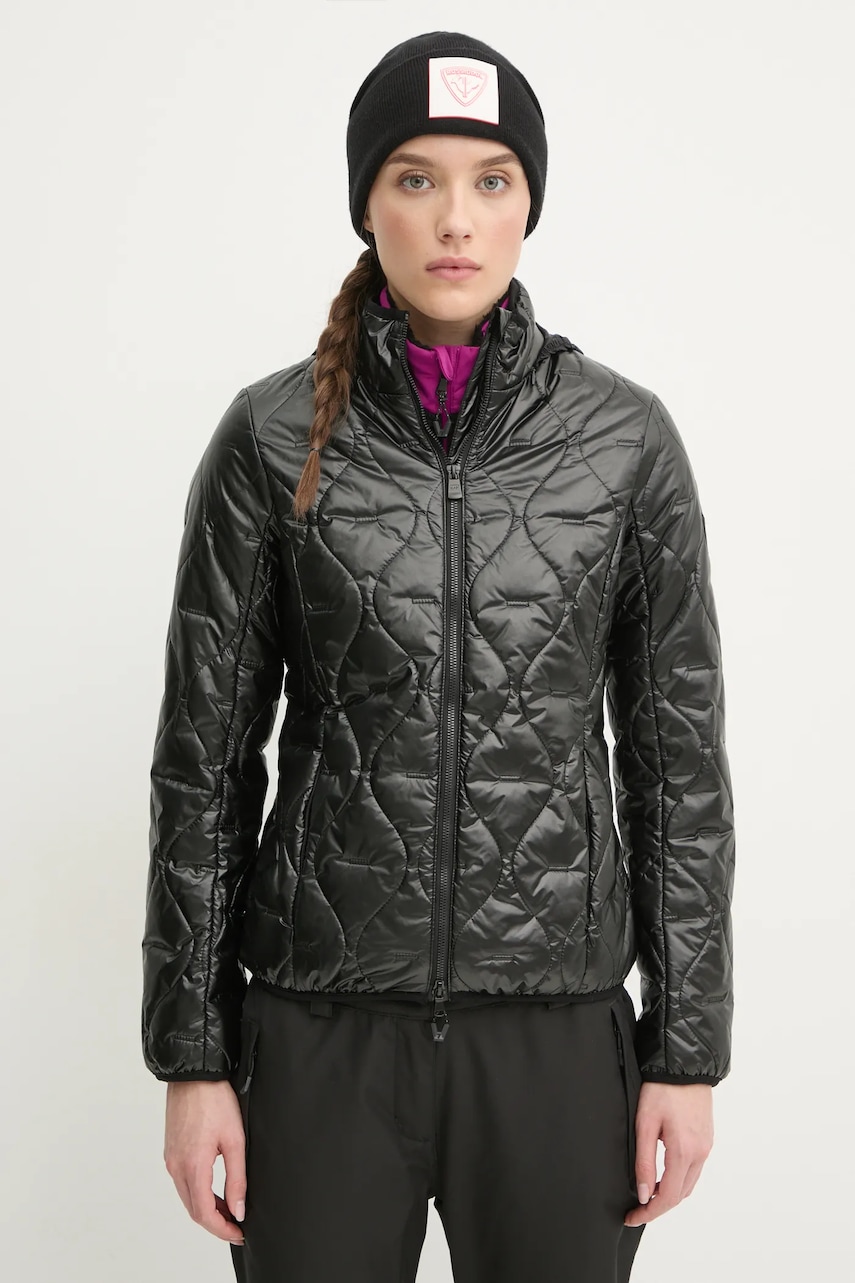 EA7 Emporio Armani geaca femei, culoarea negru, de tranzitie, TNIBZ.6DTB05