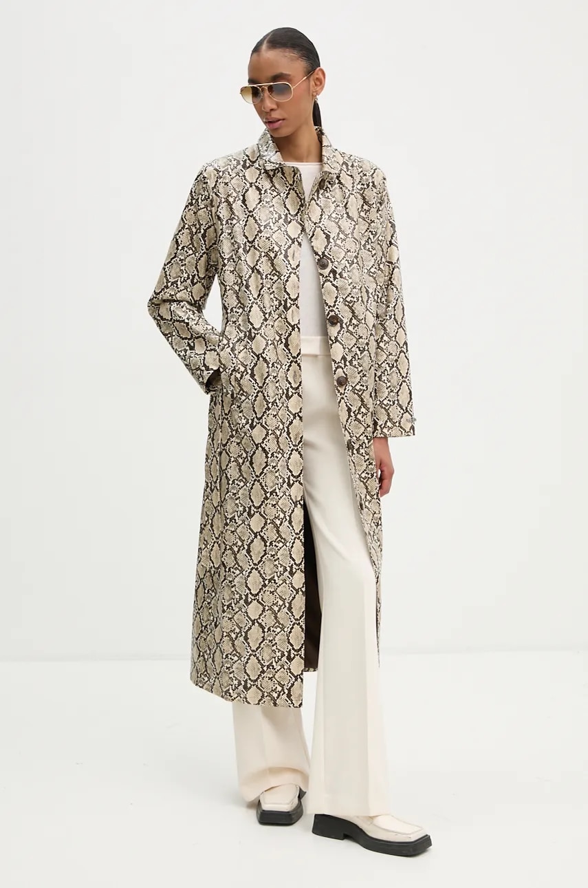 Résumé trenci CosmoRS femei, culoarea bej, de tranzitie, oversize, 122801235