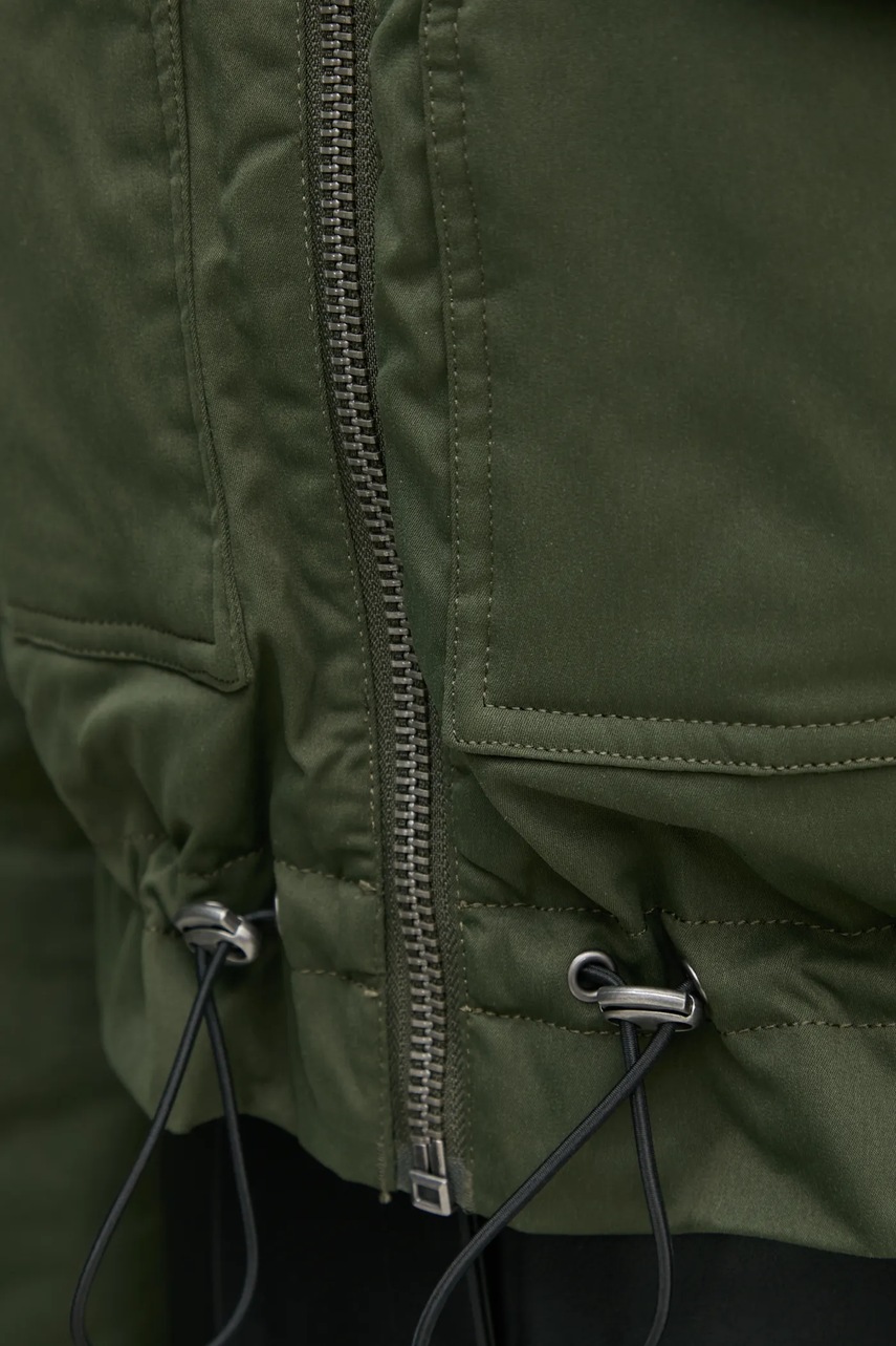 Куртка Alpha Industries жіноча колір зелений зимова oversize 148011 