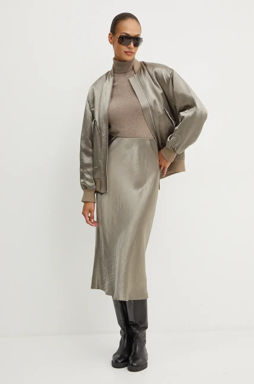 Куртка-бомбер Max Mara Leisure женский цвет зелёный переходная 2426486048600 Куртка-бомбер Max Mara Leisure женский цвет зелёный переходная 2426486048600