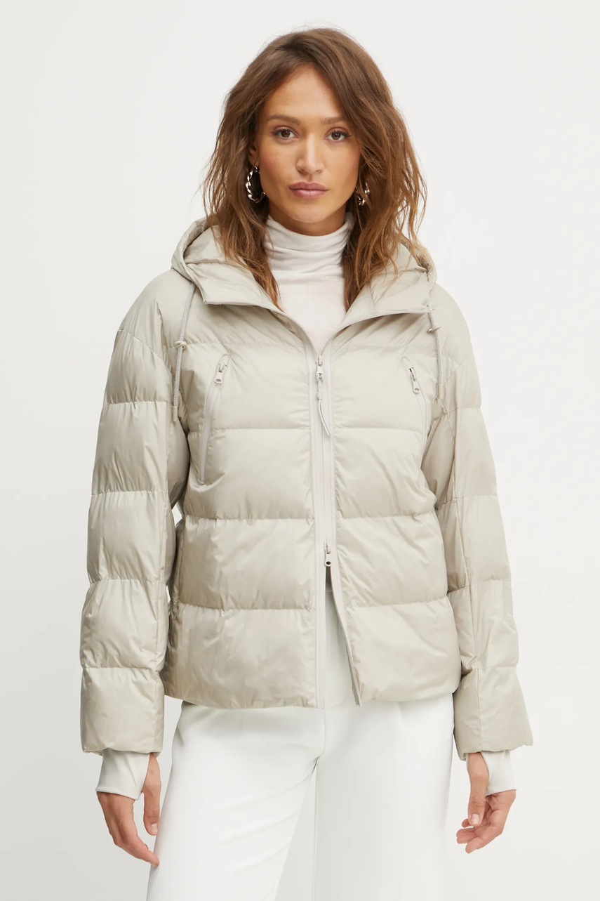 

Яке Max Mara Leisure в бежово зимен модел с уголемена кройка 2426486058600, Бежов