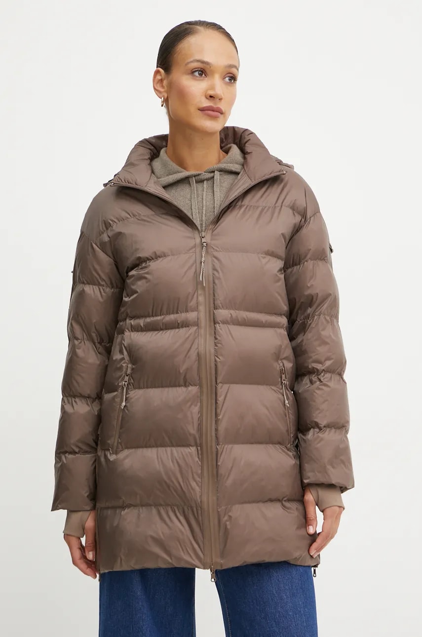 Max Mara Leisure geaca femei, culoarea maro, de iarna, 2426486068600 Max Mara Leisure geaca femei, culoarea maro, de iarna, 2426486068600