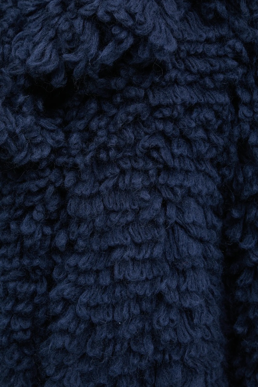 Μάλλινο μπουφάν Luisa Spagnoli χρώμα: ναυτικό μπλε, 58556 φωτογραφία