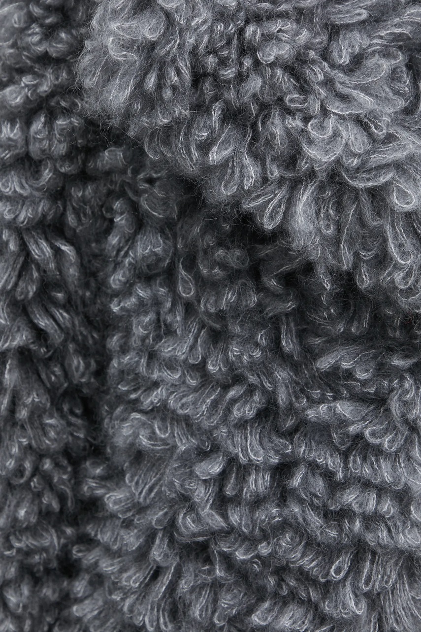 Μάλλινο μπουφάν Luisa Spagnoli χρώμα: γκρι, 58556 φωτογραφία