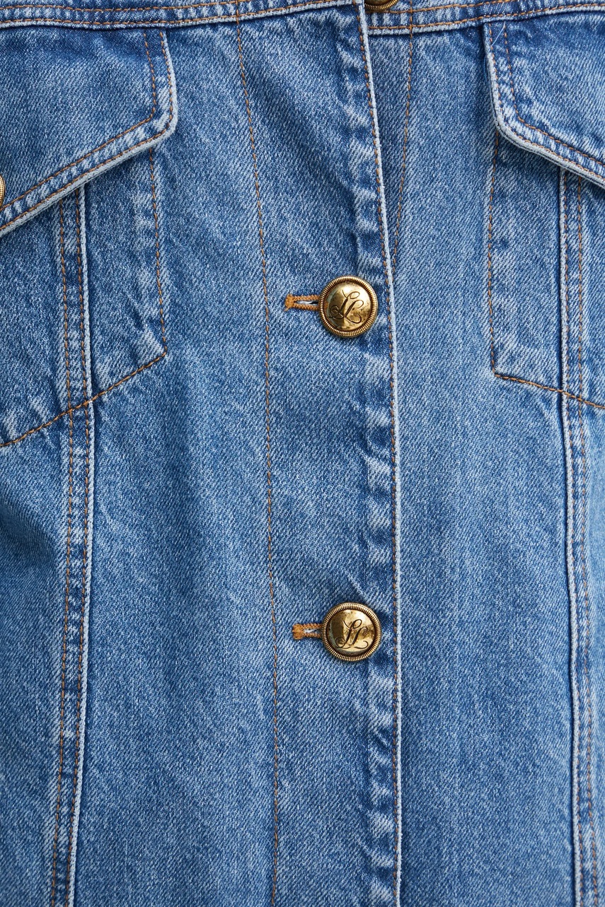 Τζιν μπουφάν Luisa Spagnoli SCIALUPPA χρώμα: μπλε, 541266 φωτογραφία