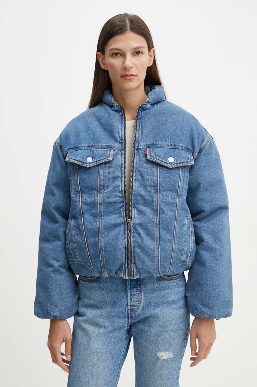 Levi\'s geacă din denim femei, de iarnă, A8748