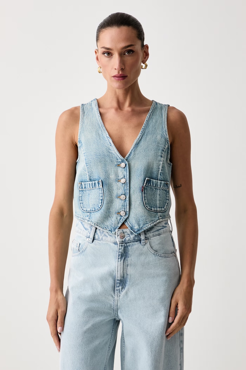 Levi's kamizelka damska jeansowa TAILORED DENIM