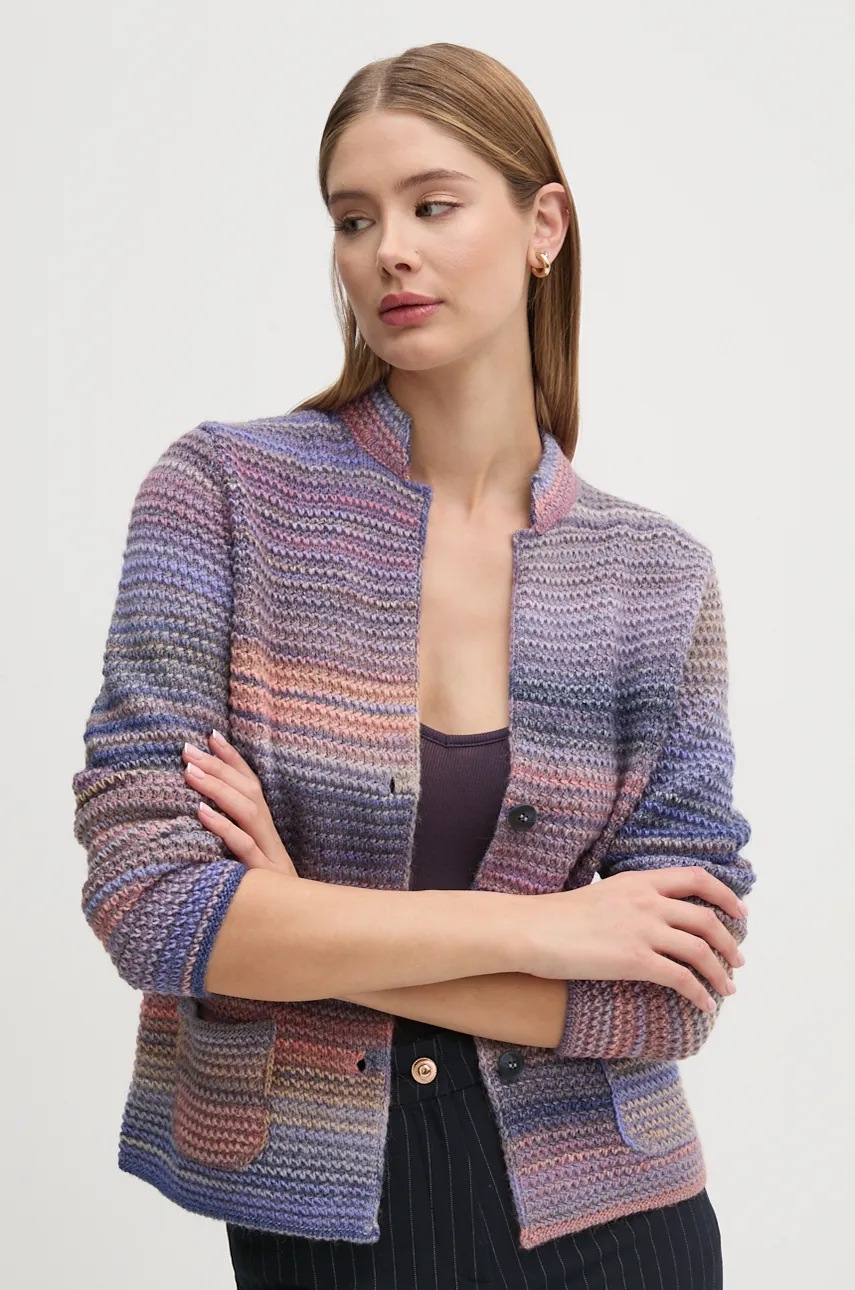 

Вълнена жилетка United Colors of Benetton в синьо 105CD6880, Син