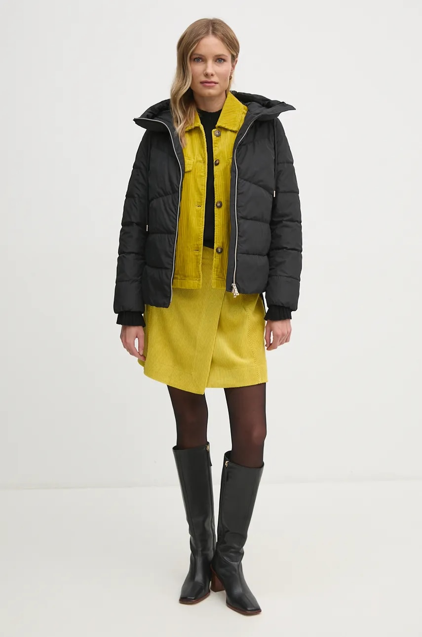 Вельветовая куртка United Colors of Benetton цвет жёлтый переходная 2HKTDN06O Вельветовая куртка United Colors of Benetton цвет жёлтый переходная 2HKTDN06O