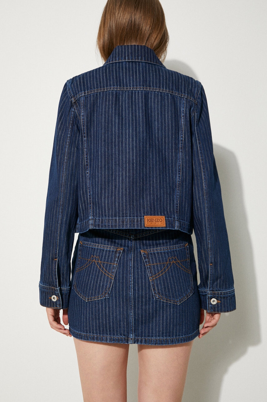 Rifľová bunda Kenzo Trucker Jacket Stripped