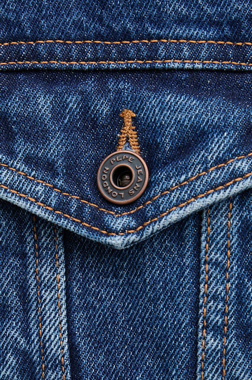 Джинсова куртка Pepe Jeans REGULAR JACKET жіноча колір синій перехідна PL402432CT9 