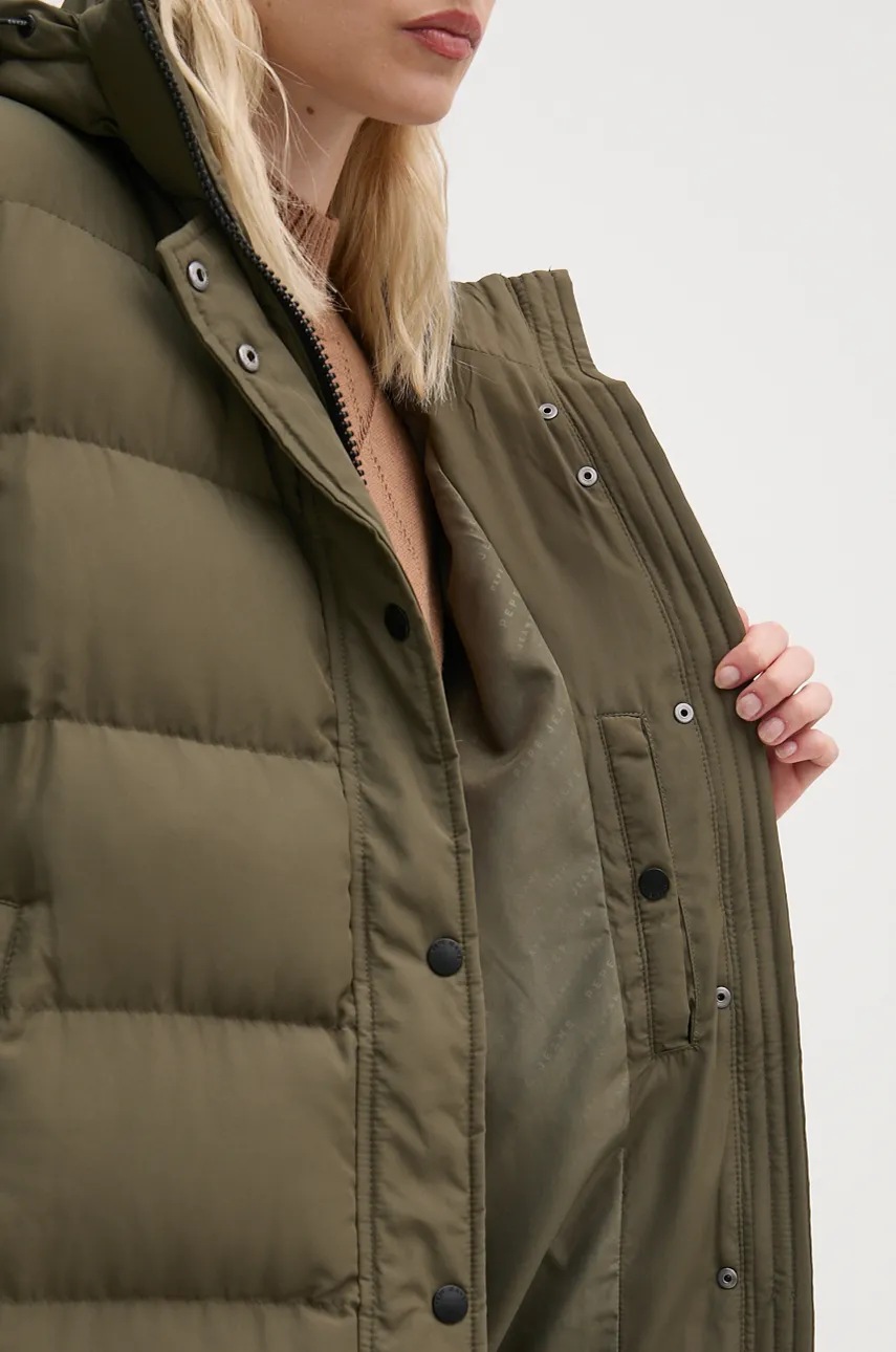 Куртка Pepe Jeans BIBI LONG жіноча колір зелений зимова PL402437 