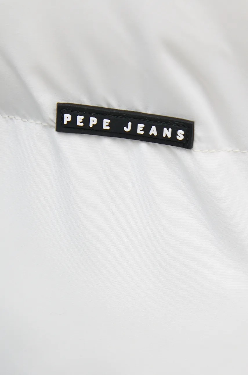Куртка Pepe Jeans BIBI SHORT жіноча колір білий зимова PL402438 