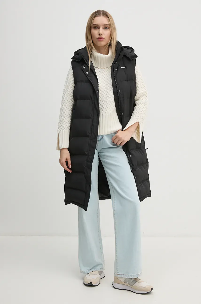 Безрукавка Pepe Jeans BIBI VEST женская цвет чёрный зимняя PL402439 Безрукавка Pepe Jeans BIBI VEST женская цвет чёрный зимняя PL402439