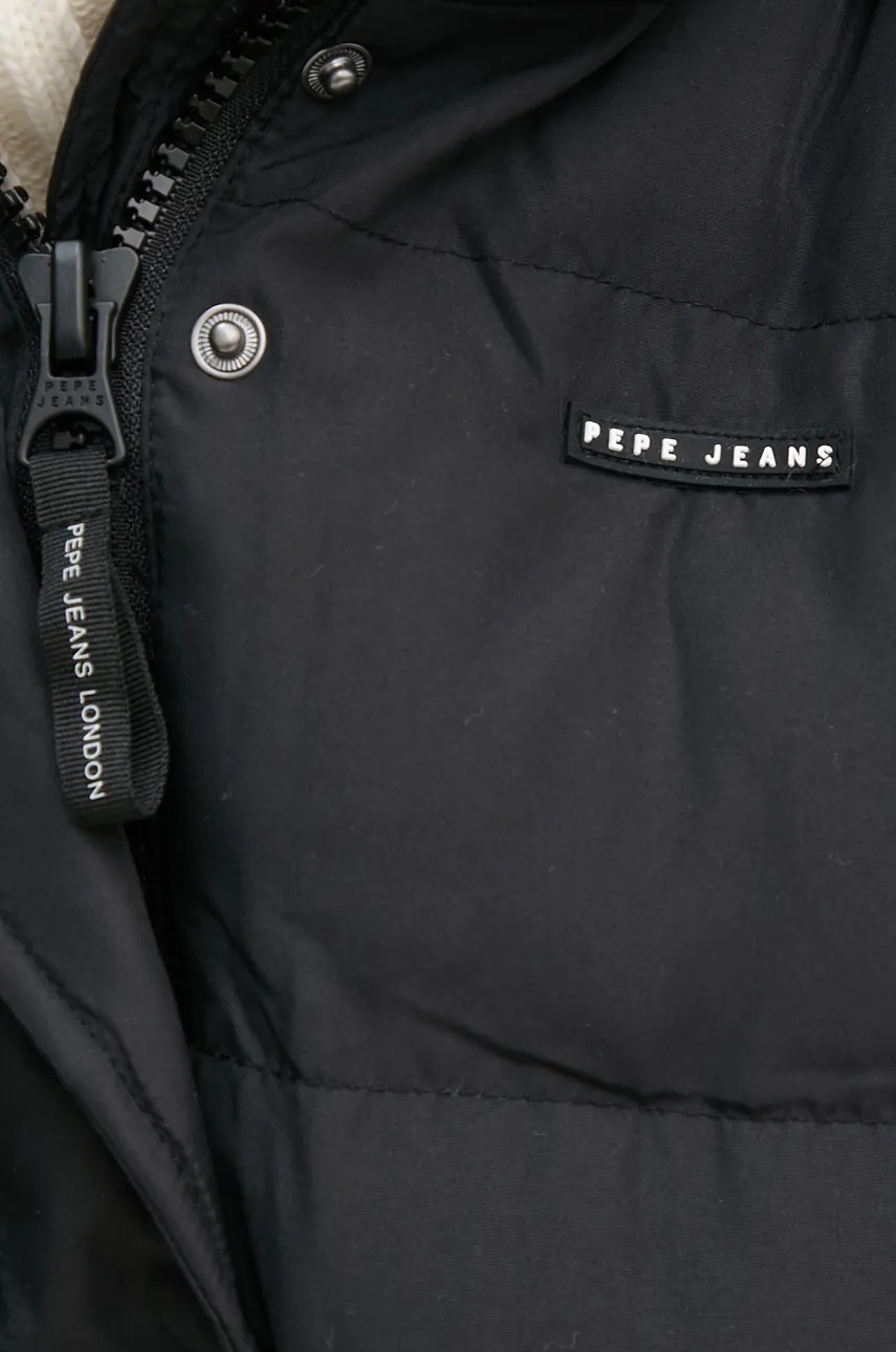 Безрукавка Pepe Jeans BIBI VEST жіноча колір чорний зимова PL402439 