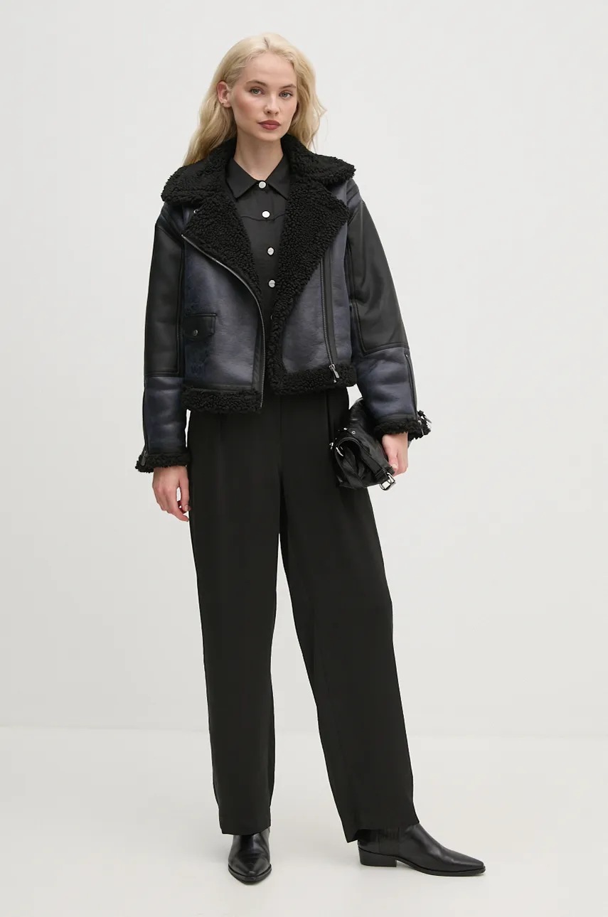 Куртка Pepe Jeans BROOKLYN женская цвет синий зимняя PL402452 Куртка Pepe Jeans BROOKLYN женская цвет синий зимняя PL402452