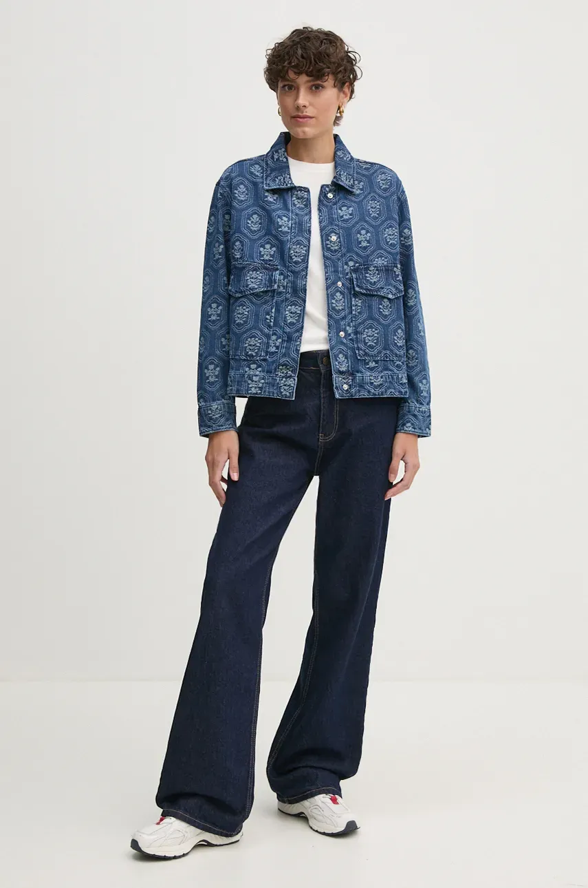 Джинсовая куртка Pepe Jeans LOA JACQUARD женская переходная oversize PL402483 Джинсовая куртка Pepe Jeans LOA JACQUARD женская переходная oversize PL402483