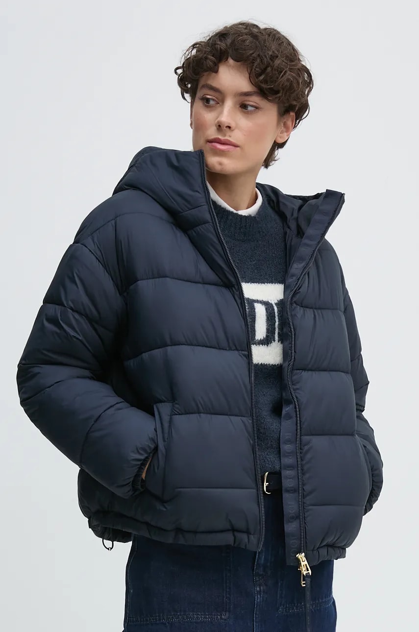 Joop! geaca femei, culoarea albastru marin, de iarna, oversize, 30044144 Joop! geaca femei, culoarea albastru marin, de iarna, oversize, 30044144