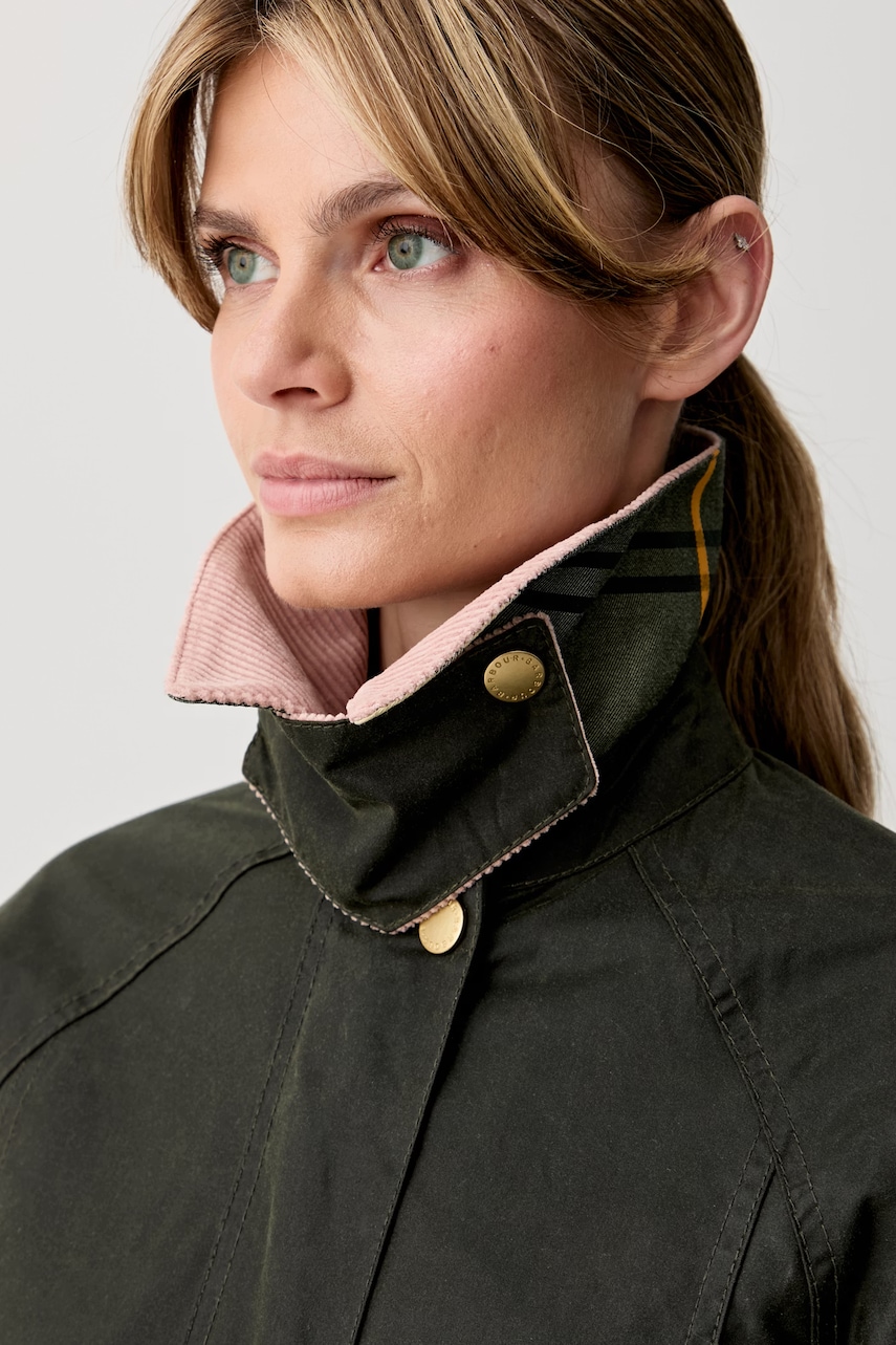 Barbour kabát dámsky s bavlnou BEADNELL