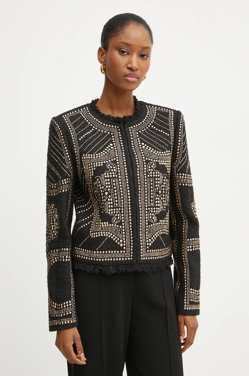 

Сако Marciano Guess HELENE в черно с едно копче 4BGN09 7192A, Черен